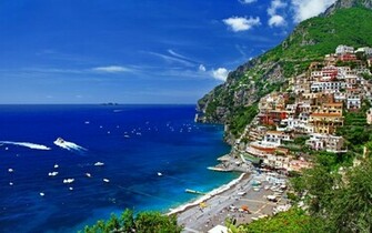 Positano Italy Computer Wallpaper Desktop Background