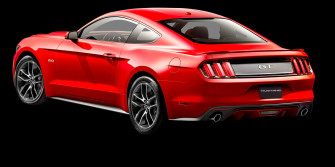 Ford Mustang Red Car Back Side Png Image Wallpaper