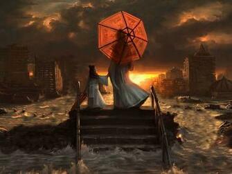 Japanese Apocalypse Wallpaper Metal Graphic Arts Heavy