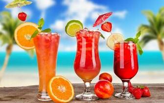 Tropical Cocktails Wallpaper HD