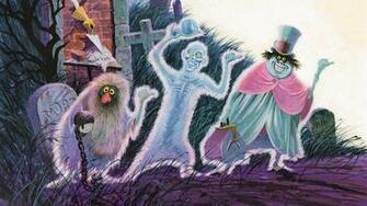 Wallpaper Haunted Mansion Disneyland Hitchhiking Ghosts