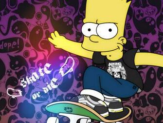 Bart Simpson Skateboarding Wallpaper