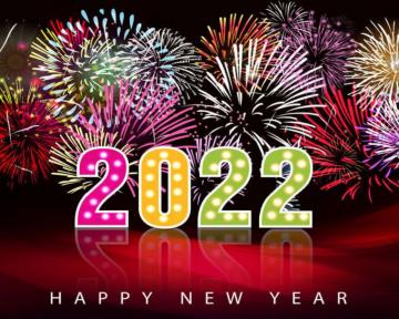 Greeting For New Year S Eve Fireworks In Night HD Wallpaper