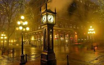 Vancouver Gastown Clock Wallpaper HD