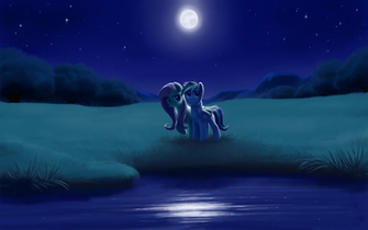 Moonlight Fluttershy Wallpaper