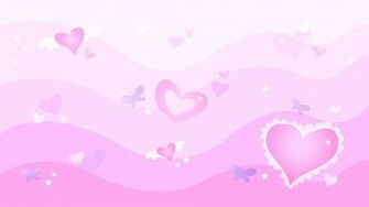 Pink Heart With Waves HD Wallpaper