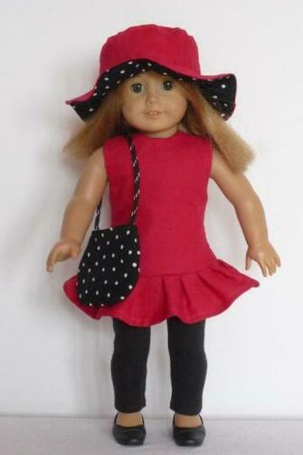 Doll Sewing American Girls Clothing Simplicity Pattern Dress Pants
