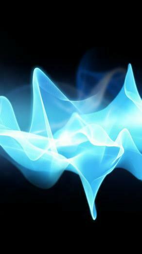 Abstract Light Blue Curves Wallpaper iPhone