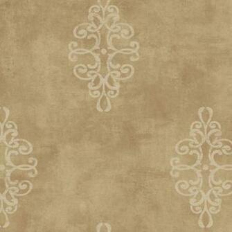 Brown Ironwork Medallion Wallpaper Wall Sticker Outlet