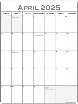 April Calendar Hindi Wallpaper