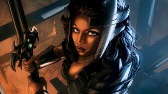 Women Warrior Game Art Wallpaper In Resolution