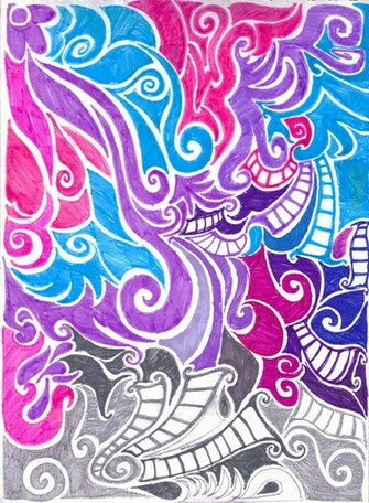 Pink Purple Blue Grey By Chocoreaper