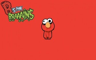 Tv Cartoons Zombies Brain Sesame Street Elmo Wallpaper