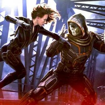 Black Widow Vs Taskmaster Art iPad Air Wallpaper HD