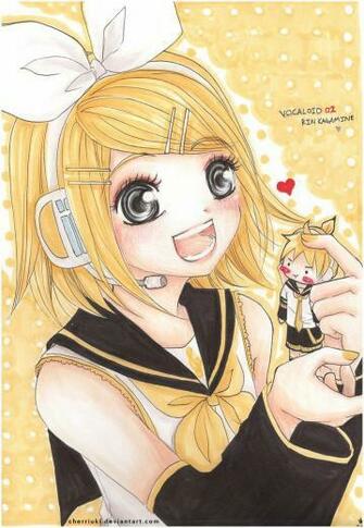 Kagamine Rin Chibi Len By Cherriuki