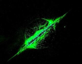 Green Outer Space HD Wallpaper Planets