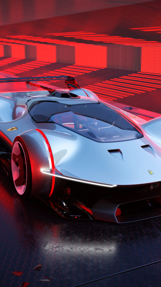 Ferrari Vision Gran Turismo Supercar 4k Wallpaper iPhone HD Phone