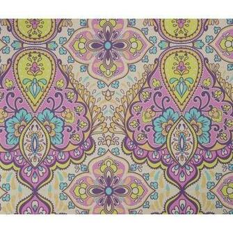 Wallpaper Pink Paisley Indian Inspiration