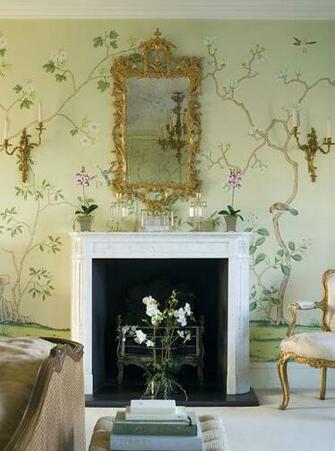 Chinoiserie Wallpaper Badminton Design In Standard