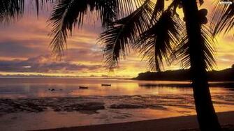 Beautiful Beach Picture Sunset Wallpaper