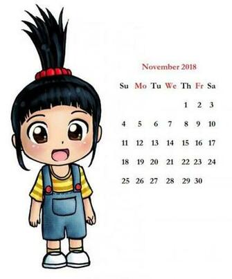 Clipart Calendar November Photo Printable