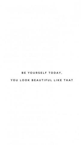 Be Yourself Quotes White Quote Aesthetic Inspirational