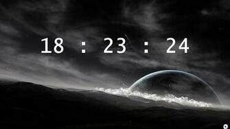 Desk Clock With A Relaxing Background For Windows On