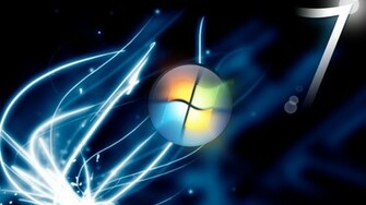 Windows7 Tincelles Bleues Fonds D Cran