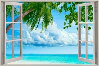 Exotic Beach Wall Stickers Film Mural Art Decal Wallpaper