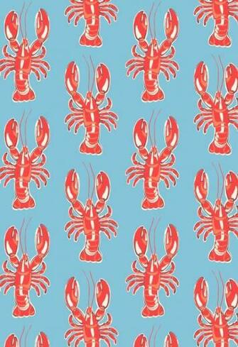 Lobster Patterns In Drawing Wallpaper Background