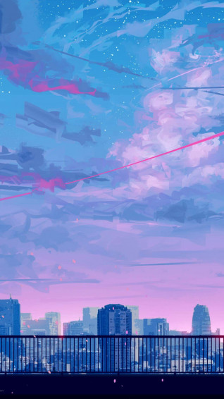 Pink And Blue Wallpaper