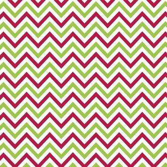 Ccp2741 Red And Green Mini Chevron On White