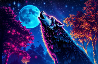 Neon Animal Wallpaper