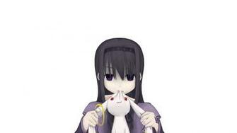 Akemi And Kyubey Puella Magi Madoka Magica Wallpaper
