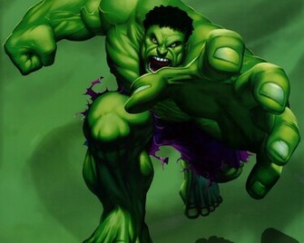 Wallpaper Groene Hulk Strip Figuur Van De
