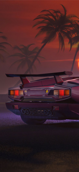 Best Lamborghini Countach iPhone HD Wallpaper