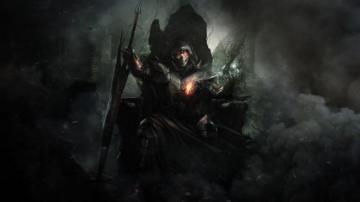 Wallpaper A Dark World King Fantasy Art