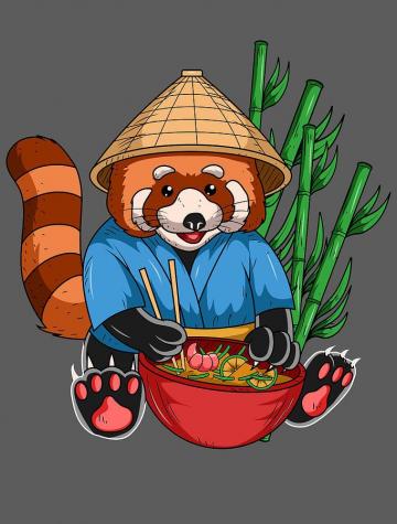 Red Panda For Men Women Kids Ramen Cook Racoon