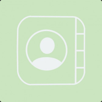 Mint Contacts Icon iPhone Wallpaper Green