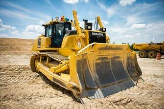 Komatsu D155axi Bulldozer HD Wallpaper Background Image