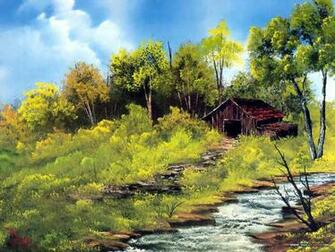 Bob Ross S Lanscape Oil Painting Wallpaper12 Wallcoo Net