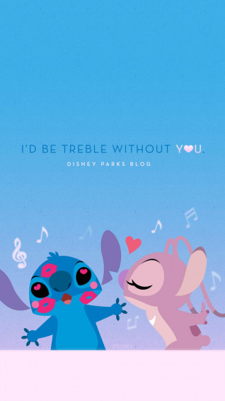 Stitch Valentine S Day Wallpaper iPhone Android Disney