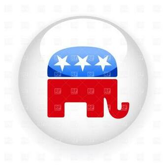 Republican Party Symbol Elephant Royalty Vector