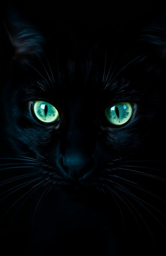 Black Cat Eyes Wallpaper