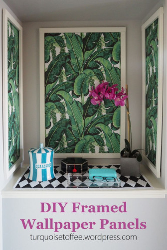 Diy Framed Wallpaper Panels
