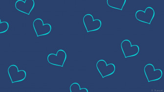 Blue Hearts Wallpaper