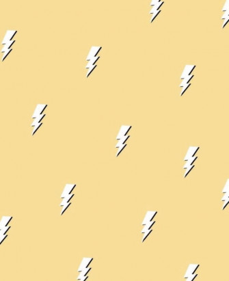 Lightening Yellow Wallpaper Prints