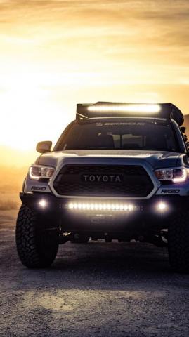 Toyota Tacoma Suv Headlight Wallpaper