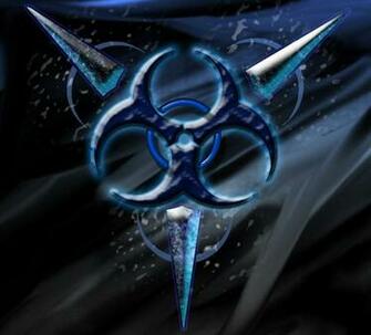 Blue Biohazard Wallpaper By Dezertrat0010