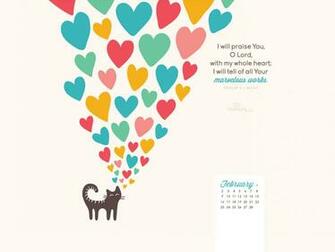 February Psalm Nkjv Desktop Calendar Monthly